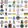 50PCS Funny Snarky Meme Stickers Cartoon Decals Decoration DIY Notebook Fridge Phone Bike Laptop Guitar Graffiti Kids Toys