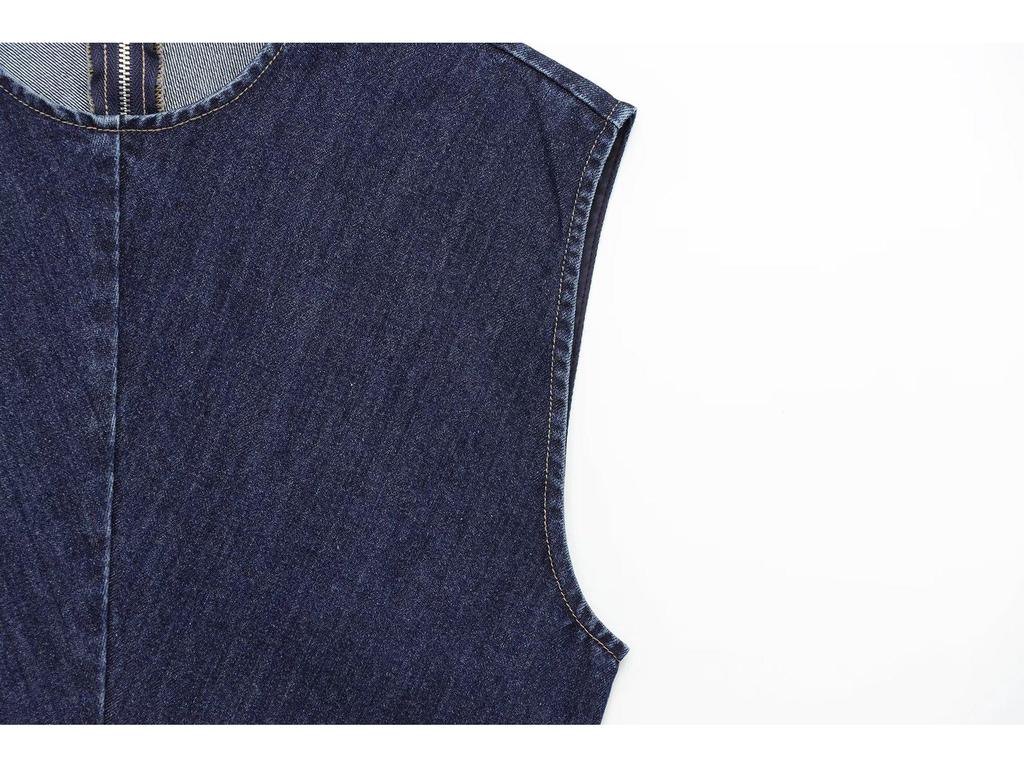 Spring 2025 Women's European & American Style Slimming Denim Dress