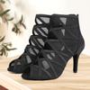 High Top Dance Boots Women's Ball Party Latin Tango Pole Dance High Heel Dance Shoes Heeled 8.5cm