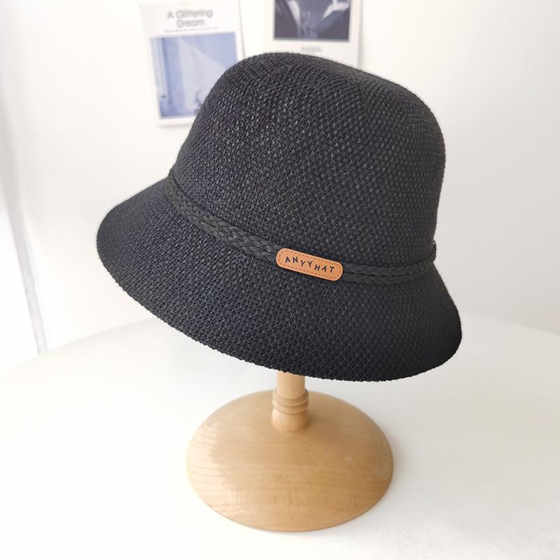 Twist Decorative Breathable Fisherman's Hat Children Spring and Summer Versatile Sunshade Basin Hat Leisure Travel Dome Hat