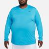 Nike T Shirts Men's Laser Blue Crew Neck Moderate Straight Fit DX0993-446