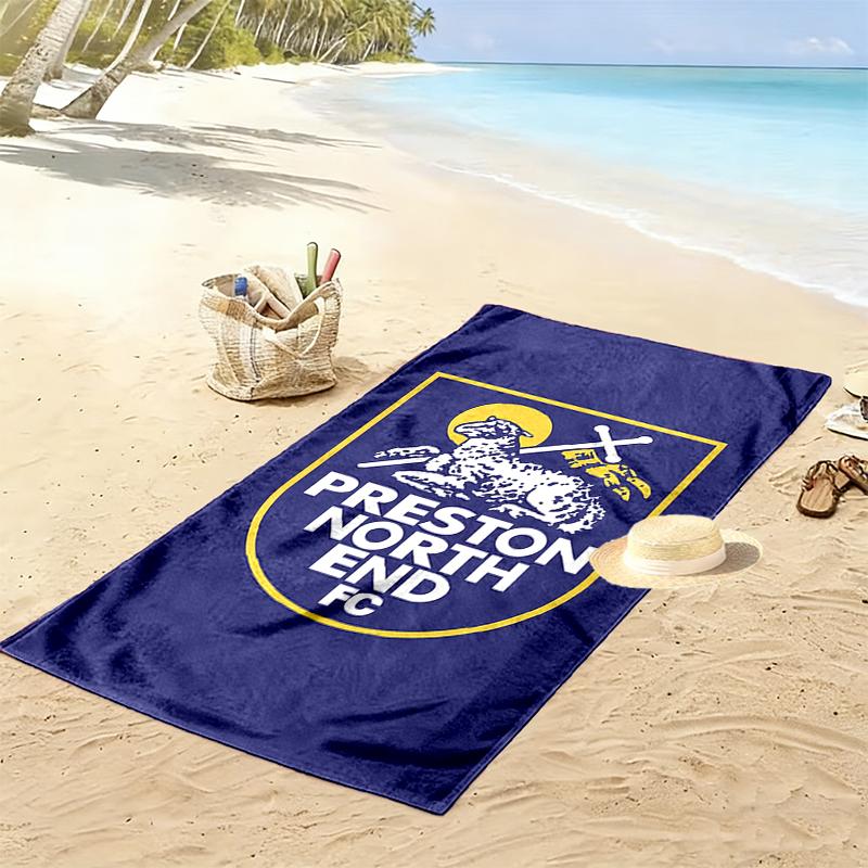 Preston North End Fc Print Beach Towel, Large Soft Quick Dry Towel for Beach Camping Swimming