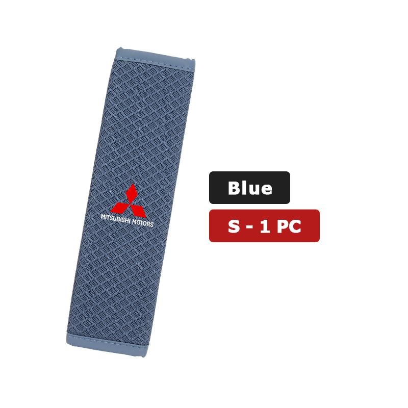 cxdjmy1 For Mitsubishi 1/2PCS Car Seat Belt Cover Adjustable Ice Silk Safety Protection Shoulder Pad Outlander Lancer Cross Colt Xpander