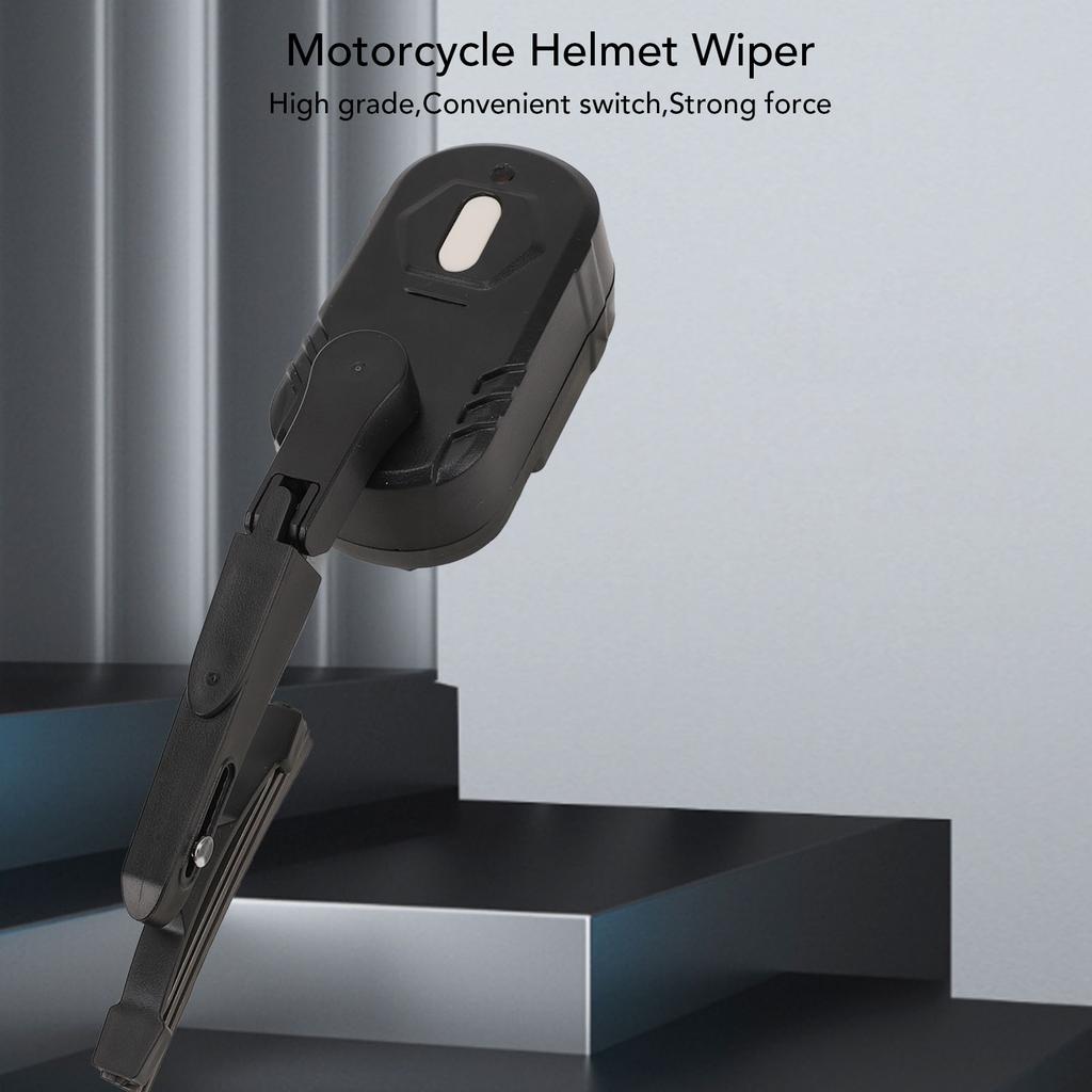 Дворник для мотоциклетного шлема Водостойкий Емкость аккумулятора 800 мАч Электрический дворник для шлема Мощный для визора мотоцикла