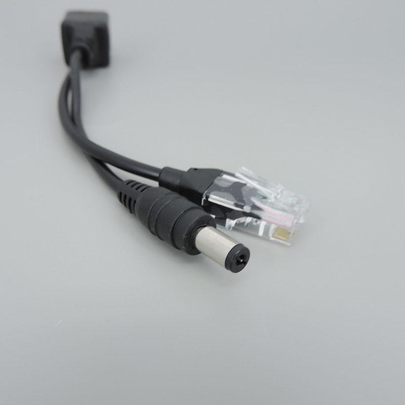 Белый, черный POE пассивный Power RJ45 DC Over Ethernet Кабель-адаптер POE Splitter Модуль питания инжектора 12-48 В для IP CCTV Camea