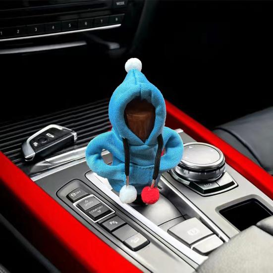 Чехол для переключения передач автомобиля, милый свитер с капюшоном, ручка переключения передач, толстовка с капюшоном, универсальный авто