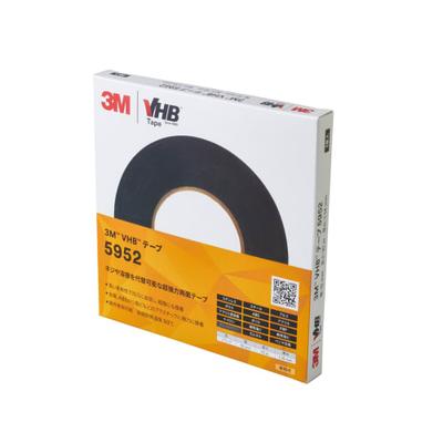 3M VHB Tape Rough 5952, Black, 12 Mm Wide X 10 M Long, 1.14 Mm Thick, Individually Packaged