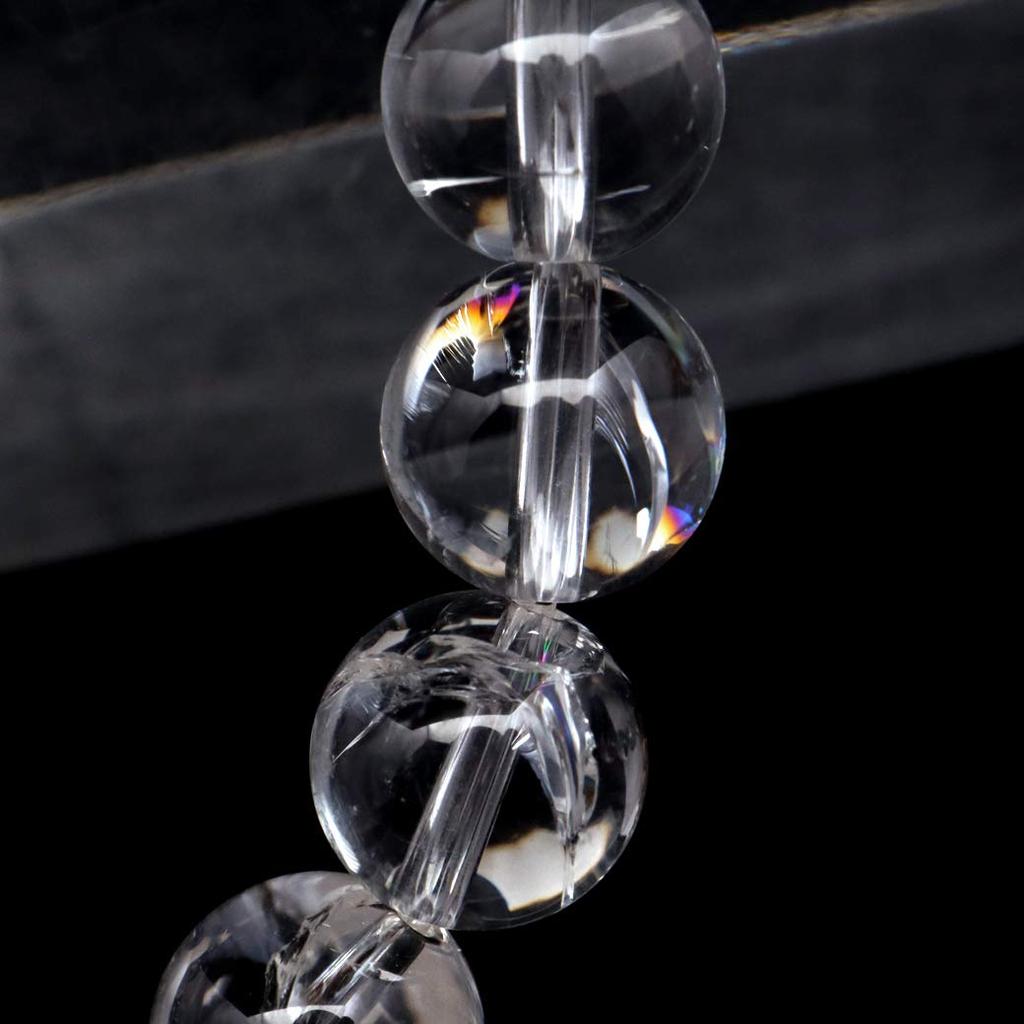 Кристальный браслет Ирис Кварц Натуральный Радужный 8мм Радужный Натуральный Камень Камень Силы Внутренний Диаметр 21см [ЗОЛОТОЙ КАМЕНЬ] Прибл.