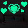 Наклейка-ночник Love Наклейка в форме сердца Наклейка на стену спальни Милое креативное украшение Флуоресцентная наклейка Светящееся настенное украшение