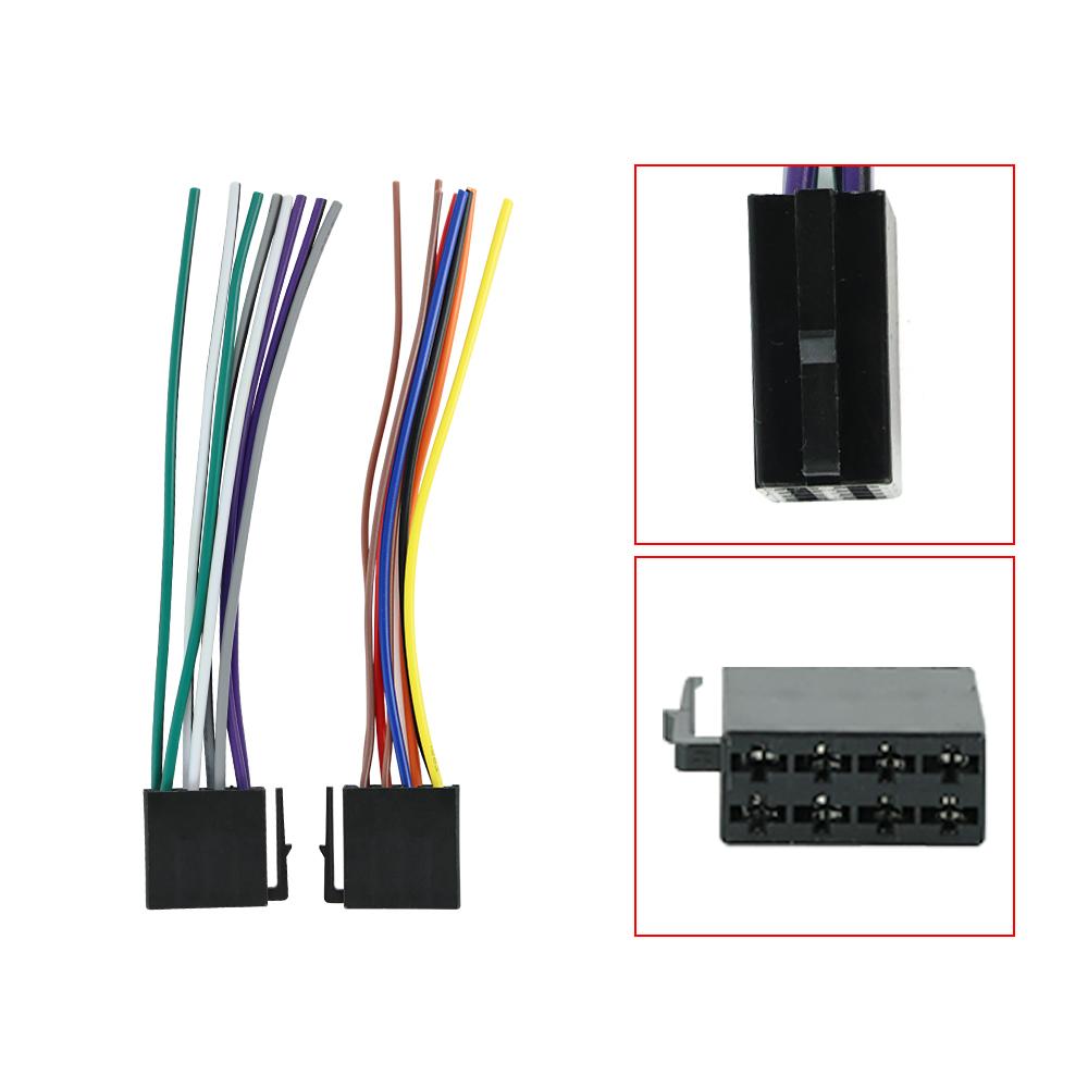 Universal ABS ISO Cable Adapter Male Plug To Female Connector Wiring Harness For Car Stereo Car Radio Navigation Accessories Radio Accessories 4