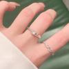 Корейское простое кольцо, кольцо с цирконом, открытое кольцо на указательный палец, персонализированное кольцо на мизинец, кольцо.