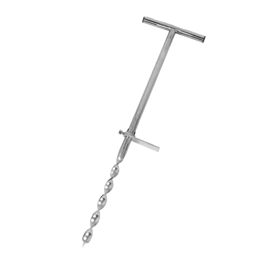 Набор для отбора проб почвы из керна, почвенный зонд из нержавеющей стали с Т-образной рукояткой и 2 пакетами для образцов для необработанных и не сухих почв