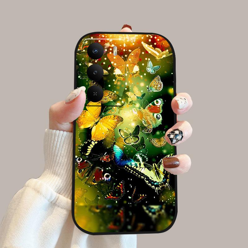 Чехол для Realme V60 Pro V 60 Pro Силиконовый Мягкий ТПУ Бампер Чехол для Телефона Для Realme 14x 5G Модный Милый Мультяшный Защитный Fundas