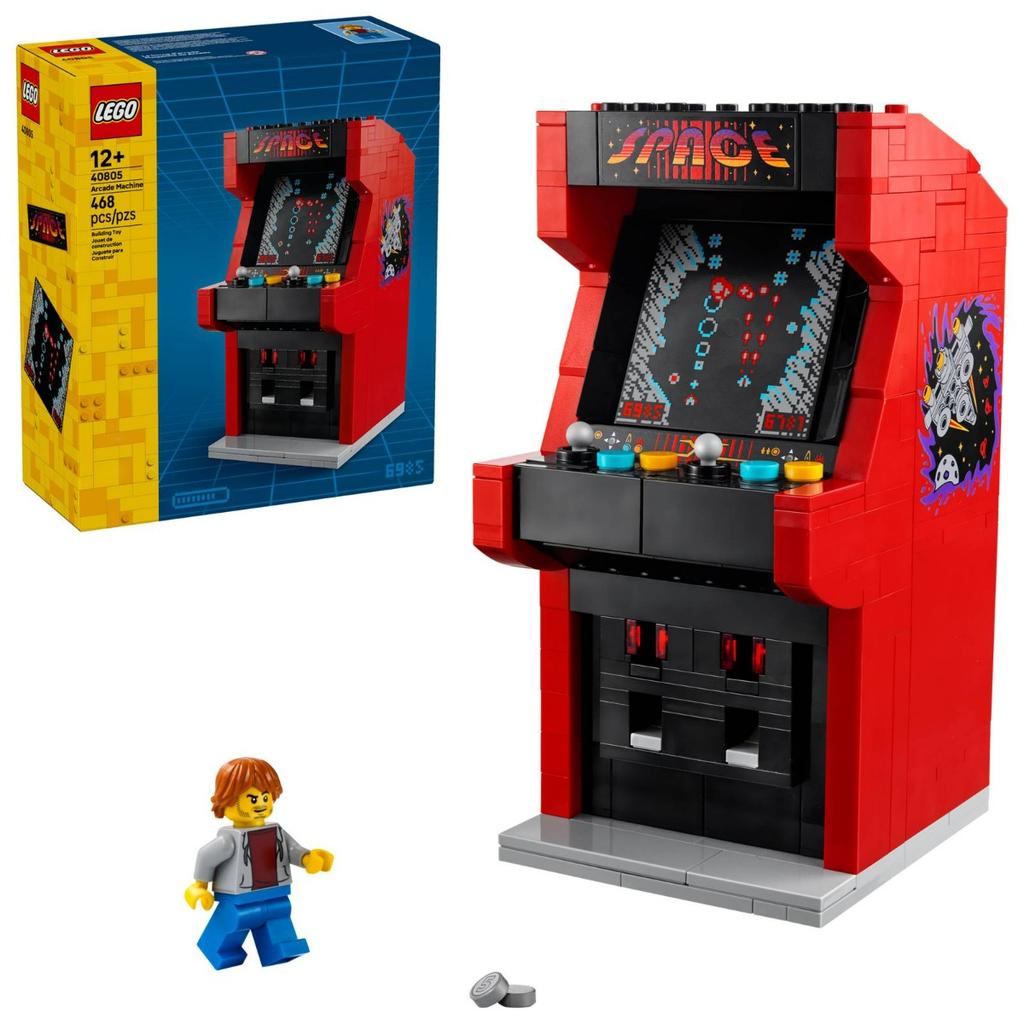 Игровой автомат (40805) Минифигурка LEGO Ретро-игры для детей от 12 лет и взрослых Фанатов 468 деталей Подарок на День Рождения Рождество