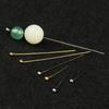 Home Party Supplies DIY Jewelry Metal Pure Copper Round Head Needle Handmade 100pcs 16-50mm Material Ball Needle Beaded Accessories