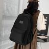 Simple Laptop School Bag Solid Color College Backpack Fashion Large Capacity Backpack  Teenagers