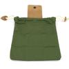 Outdoor Foraging Bag Waxed Canvas Collapsible Foraging Pouch Fruit Picking Storage Bags Leather Belt Waist Hanging Tool Bag for Travel Camping Hiking