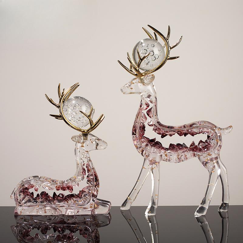 Horses To Success Office Ornaments Opening Gifts Light Luxury High-end Living Room Wine Cabinet Glass Cabinet High-end Feel Horse