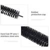Flexible Long Radiator Cleaning Brush Effective Dust Removal Easy To Clean Nylon Bristles Wood Handle Cleaning Brush