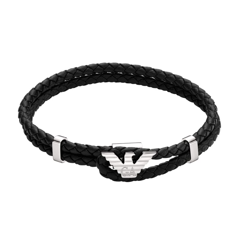 Emporio Armani Браслеты из нержавеющей стали Мужские Черные EGS3237040