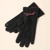 Anti-slip Plush Driving Gloves Bowknot Elasticity Soft Gloves Gift Winter Women Gloves  Snowboard