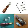 Многофункциональный инструмент для работы с кожей 7 в 1 Набор инструментов для шитья и сгибания кожаных кромок