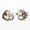 1 Pair Hedgehog Patches Iron On for Clothing Decoration Repair Decals Sewing On Motif Patches Embroidery Patches