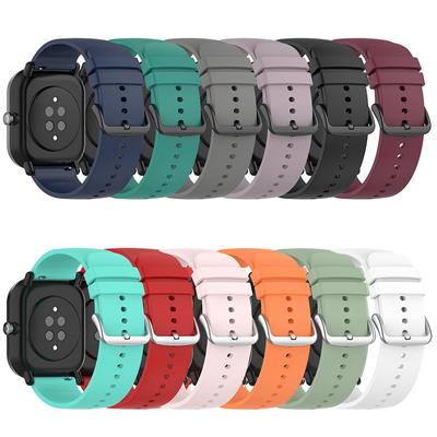 Силиконовый ремешок 20 мм для Xiaomi Huami Amazfit GTS 2 Mini/GTS 2 2e/Bip Lite/Bip, сменный ремешок для часов Garmin Venu SQ, США