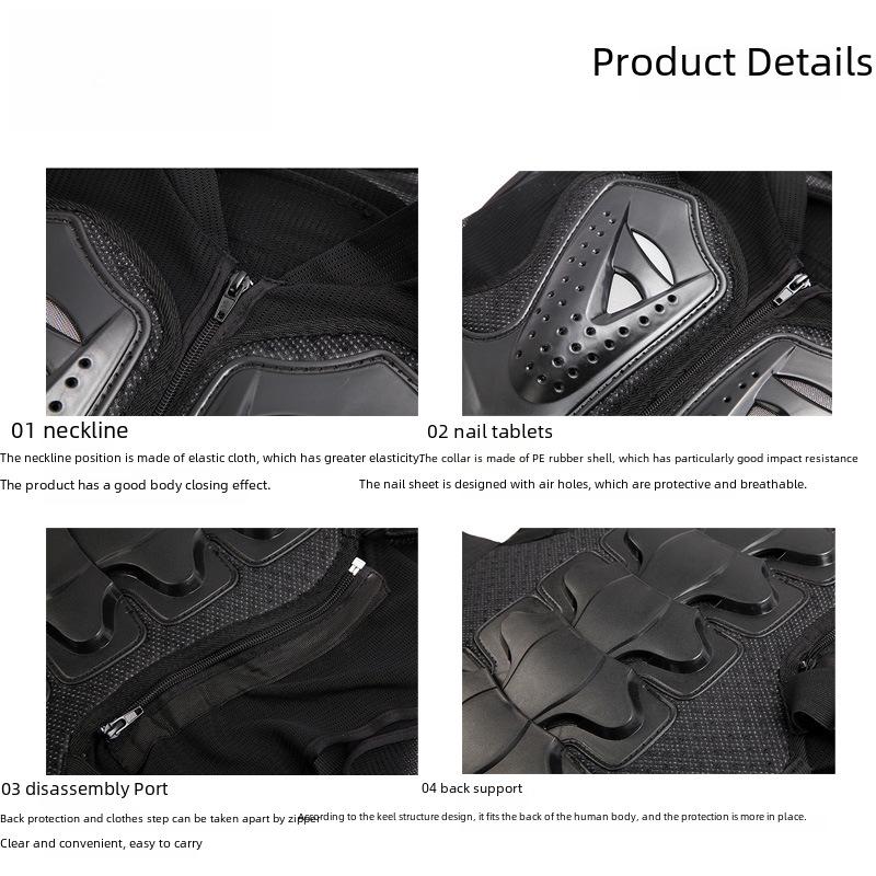 SULAITE Breathable Motorcycle Racing Armor - Летняя защитная экипировка без рукавов