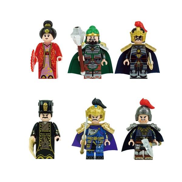 Brick Cool Korea Hero Three Kingdoms Custom Mini Figures 4th Set 6 Set Compatibility Block, Mixed Award