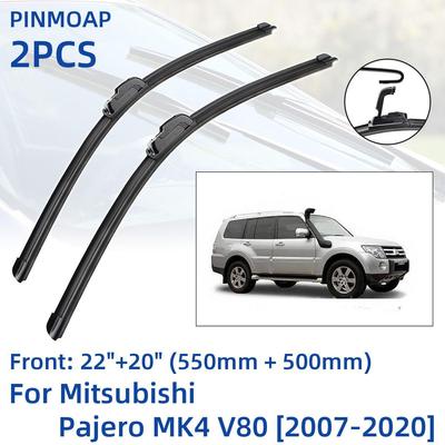 2 шт. передние щетки стеклоочистителя для Mitsubishi Pajero MK4 V80 2007-2020 22 "+ 20" оконные щетки резак аксессуары 2007 2008 2009 2010 2