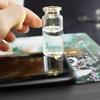 Furniture Decoration Subpackage Storage Flask Mini Small Capacity Transparent Glass Bottle Multi Purpose Cork Lid Glass Vial
