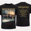 2025 Новый Винтажный Подарок для Фанатов Группы Bathory Тяжелый Хлопок Черный Унисекс Все Размеры Футболка Унисекс Хлопок Короткий Рукав Уличный Стиль