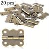 20 шт., винтажный стиль, мини-дверные петли-бабочки, золотые, серебряные, бронзовые, ящик для шкафа, шкатулка для украшений, декоративная петля