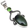 Pendant Vassolite Peridot Quartz Gemstone Silver Jewelry 2.75"