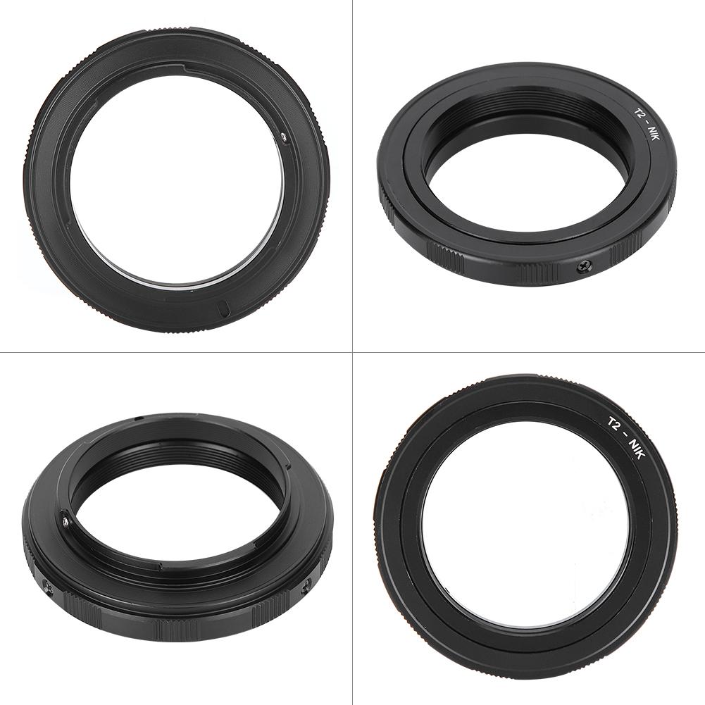 Адаптерное кольцо для объектива из алюминиевого сплава Fikaz для объектива с креплением T2 для камеры с креплением Nikon F
