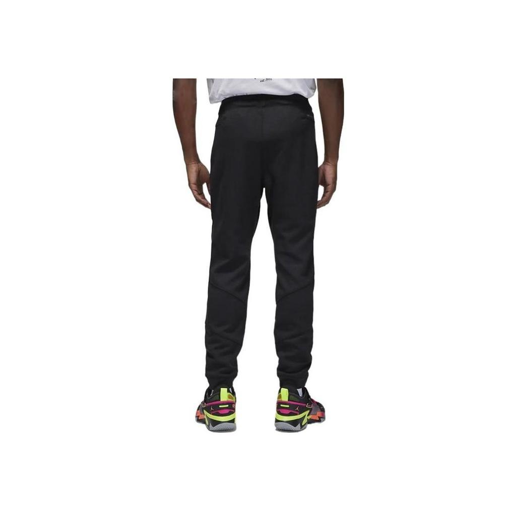 Jordan Logo Print Drawstring Loose-Fit Joggers Men Bottoms Black DQ7322-010