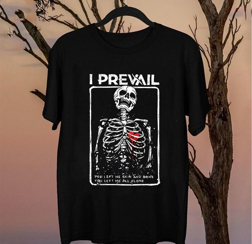 New I Prevail Alone Skeleton Gift For Fans Unisex S-5XL Shirt CT105 Unisex T-Shirt