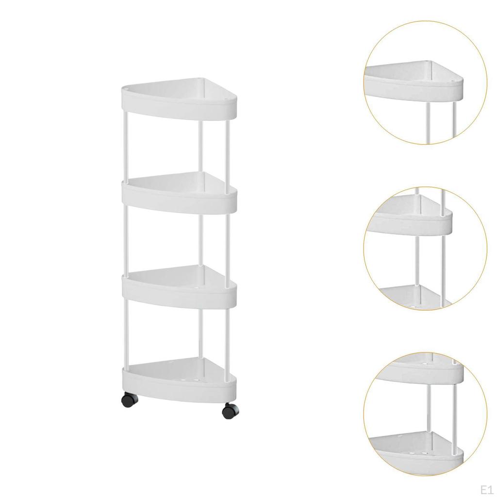 Угловая полка-держатель для хранения с колесиками, сливная корзина для ванной комнаты