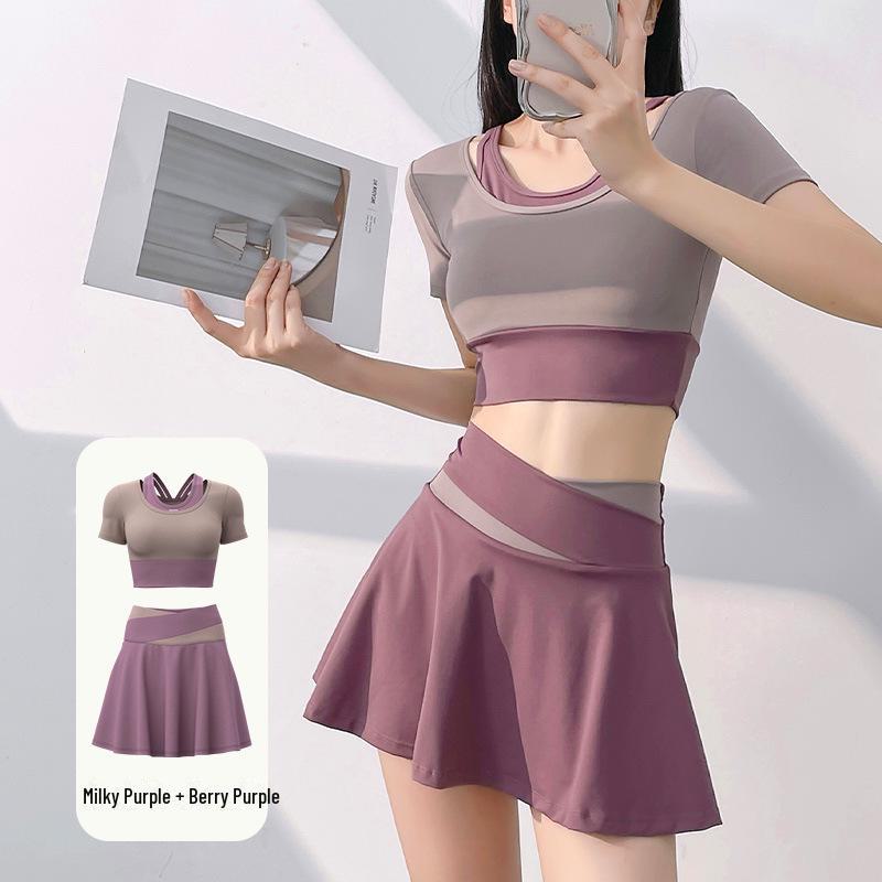 Стильная юбка-шорты для йоги с защитой от воздействия окружающей среды для тренировок на открытом воздухе