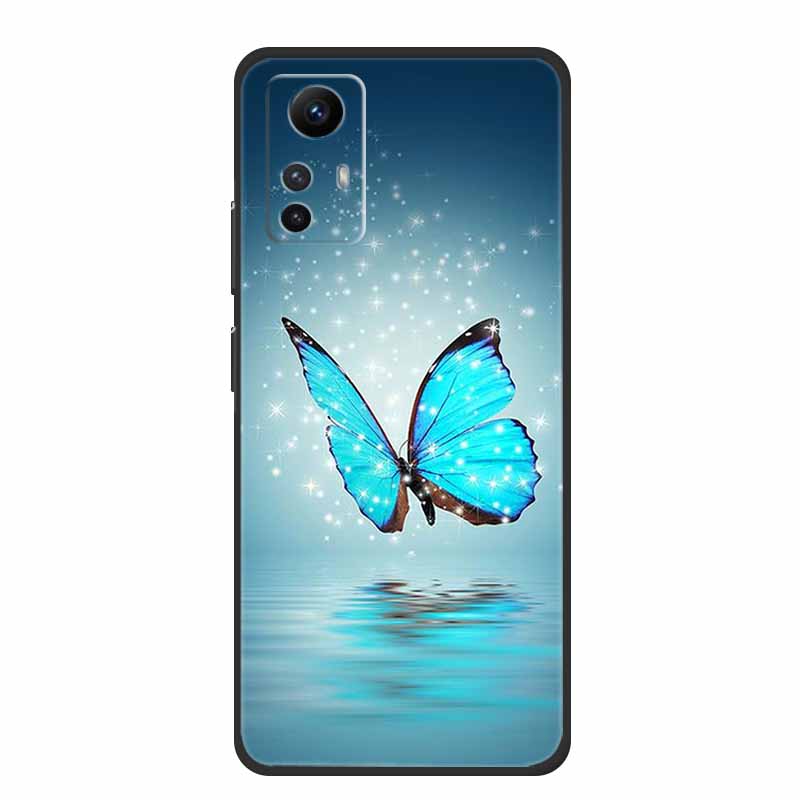 Чехол для Xiaomi Redmi Note 12S Крутые Животные Мягкий Силикон ТПУ Чехол для Телефона для Redmi Note12S Светящаяся Бабочка Ударопрочный Fundas