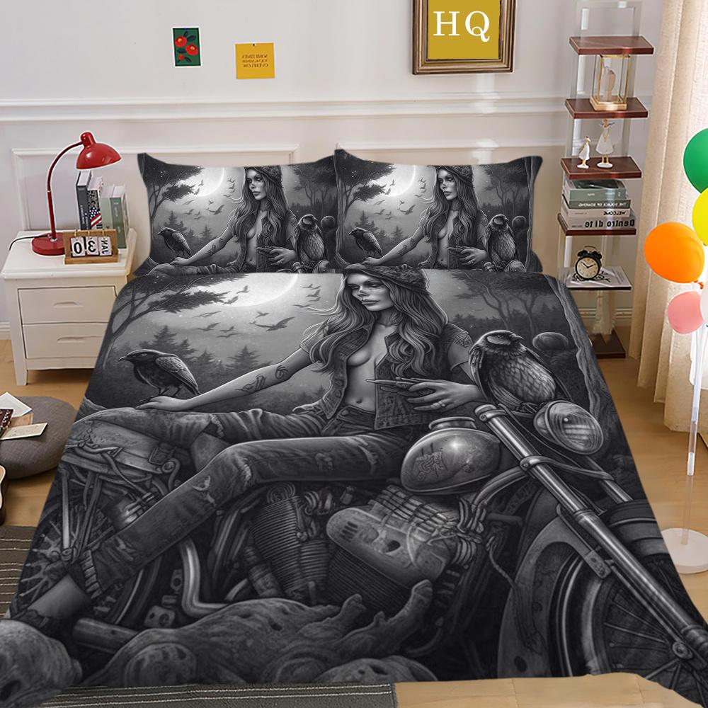 Красота черепа с принтом пододеяльник двойной размер из микрофибры подростков крутой модный домашний текстиль высокого качества