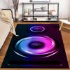 Colorful Neon Speaker Design Carpet for Living Room or Bedroom Decor Suitable for use as an anti-slip for living room bedroom sofas