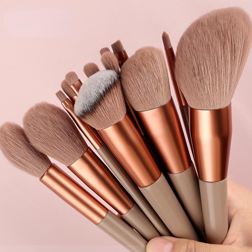 13PCS Soft Makeup Brushes Set Cosmetics Kit Foundation Blush Powder Eyeshadow Kabuki Blending Make Up Brush Women Beauty Tools