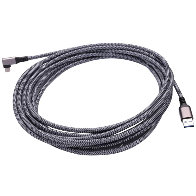 ABUO-5шт 5м Кабель для передачи данных для гарнитуры Oculus Quest 2 USB 3.0 на Type-C Зарядный кабель для передачи данных Аксессуары для VR-очков