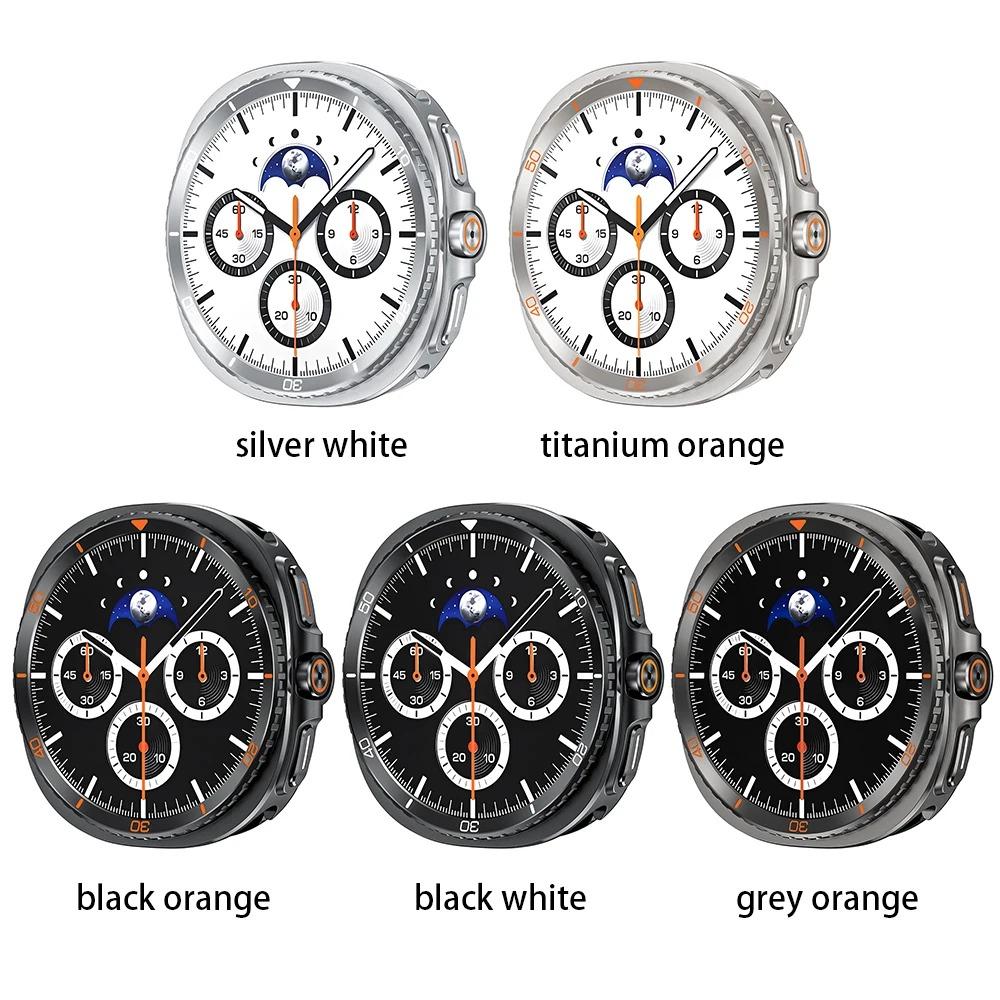 Металлический чехол Аксессуары для Samsung Galaxy Watch 8 40 мм 44 мм Защитная крышка Для Galaxy Watch 8 Обновление до 8 Classic Жесткая рамка
