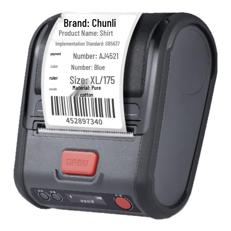 ZICOX Portable Bluetooth Thermal Label & Receipt Printer