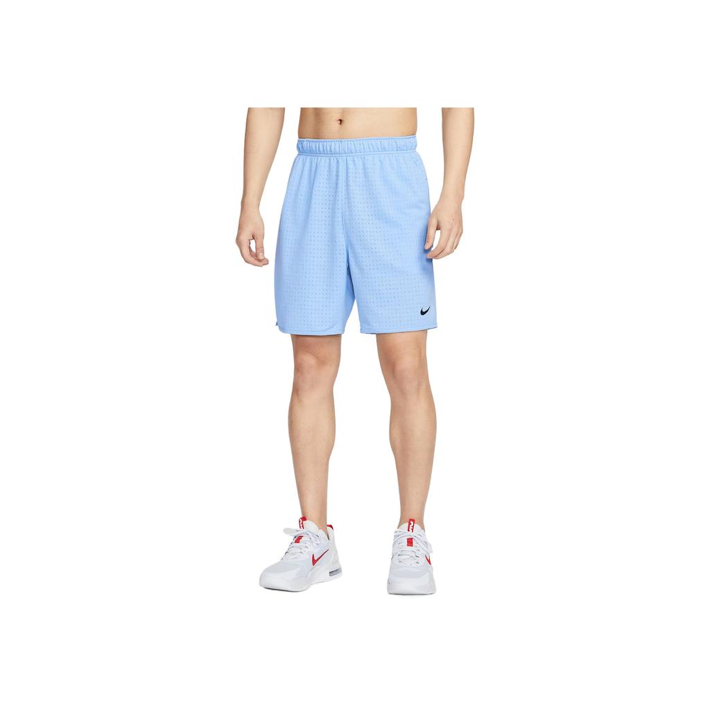 Nike Стильные Удобные Простые Быстросохнущие Повседневные Шорты Dri-Fit Breathe Series Мужские шорты Mind-Blue HJ4059-422