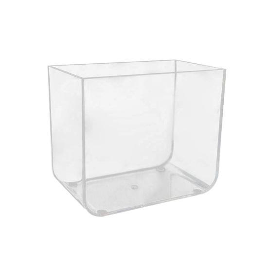 Yousheng Аквариум с гладкими краями, маленький аквариум с высокой прозрачностью, настольный водный пейзажный резервуар для украшения дома