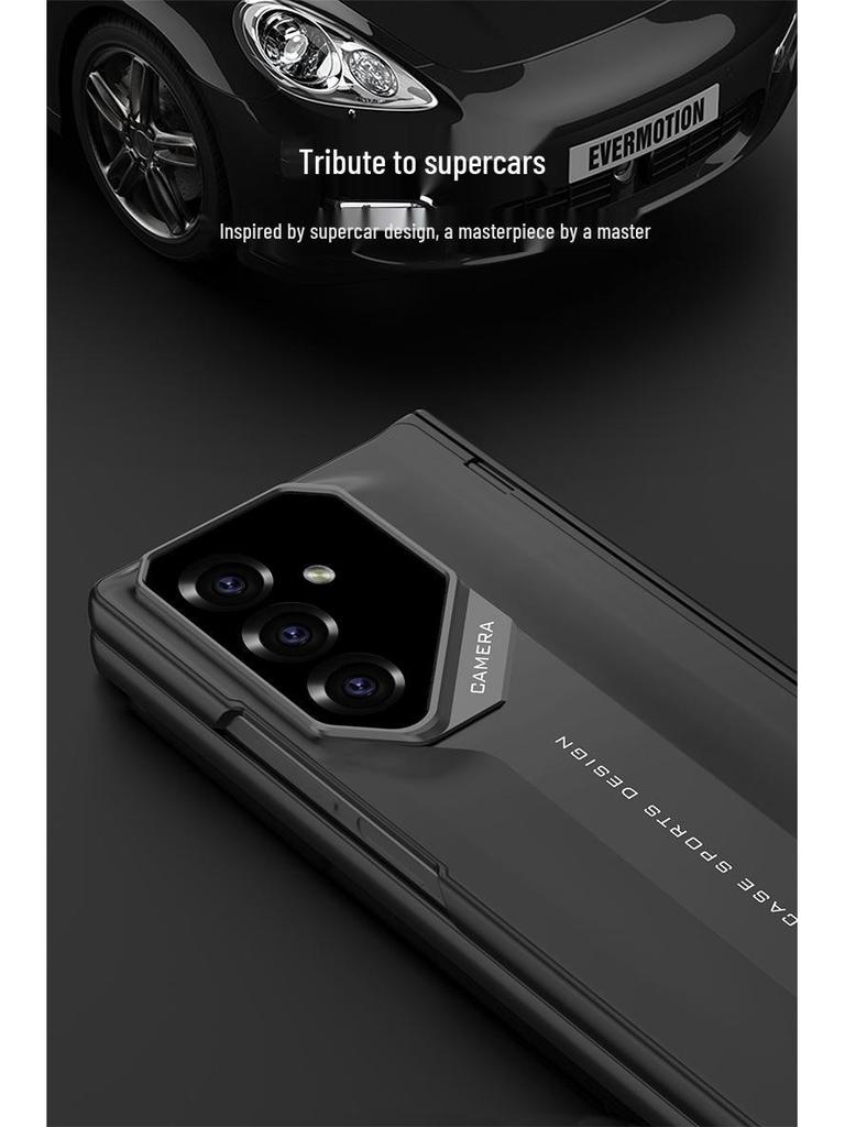 Тонкий магнитный чехол для Samsung Z Fold7 Supercar с защитой шарнира